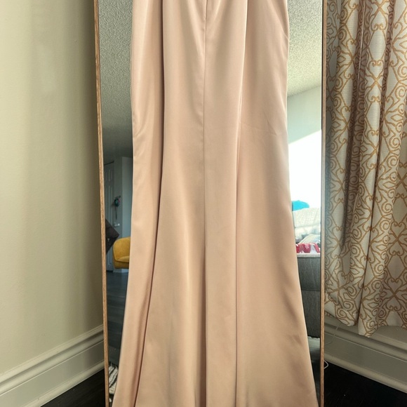 Azazie Shania Stretch Satin English Rose Bridesmaid Dress- A6 - Picture 10 of 10